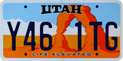 UT license plate Y461TG