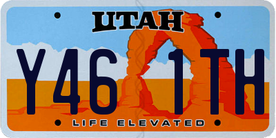 UT license plate Y461TH