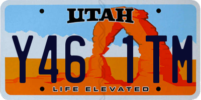 UT license plate Y461TM