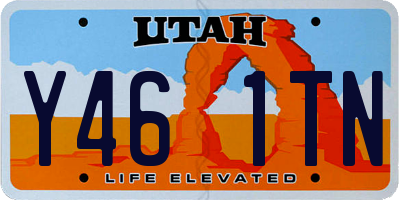 UT license plate Y461TN