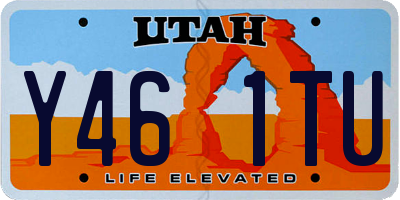 UT license plate Y461TU