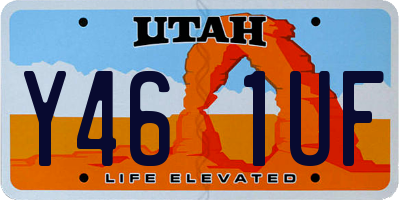 UT license plate Y461UF