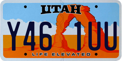 UT license plate Y461UU