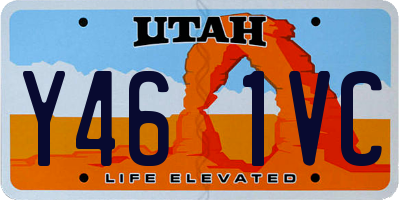 UT license plate Y461VC