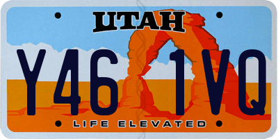 UT license plate Y461VQ