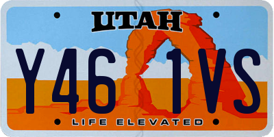 UT license plate Y461VS