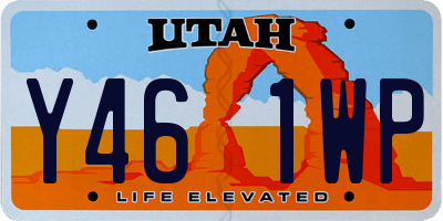UT license plate Y461WP