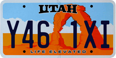 UT license plate Y461XI