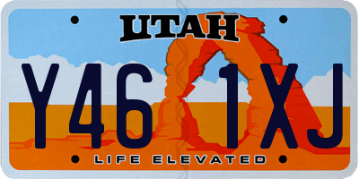 UT license plate Y461XJ