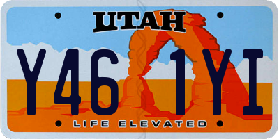 UT license plate Y461YI