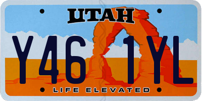 UT license plate Y461YL