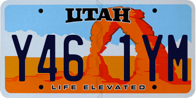 UT license plate Y461YM