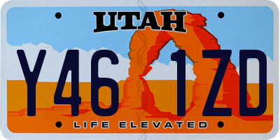 UT license plate Y461ZD