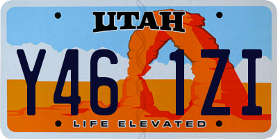 UT license plate Y461ZI