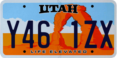 UT license plate Y461ZX