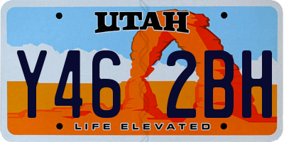 UT license plate Y462BH