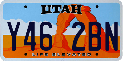 UT license plate Y462BN