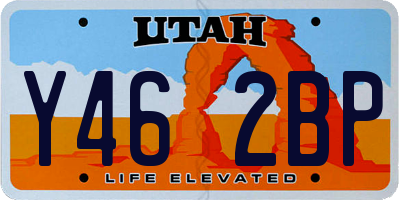 UT license plate Y462BP