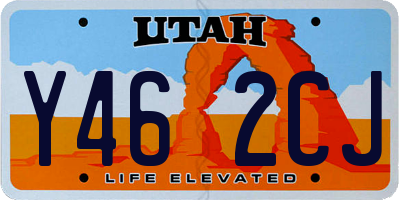UT license plate Y462CJ