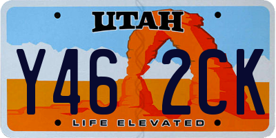 UT license plate Y462CK