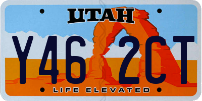 UT license plate Y462CT