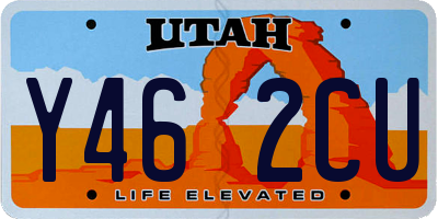 UT license plate Y462CU