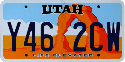 UT license plate Y462CW
