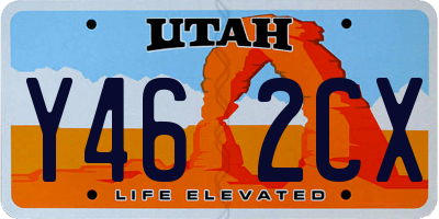 UT license plate Y462CX