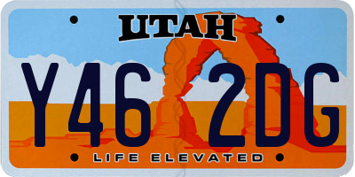 UT license plate Y462DG