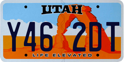 UT license plate Y462DT