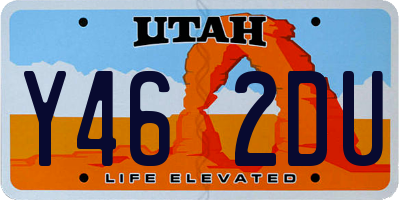 UT license plate Y462DU