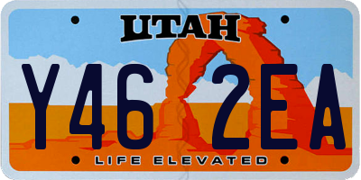 UT license plate Y462EA
