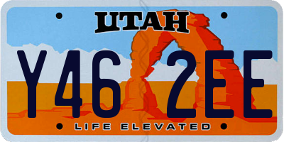 UT license plate Y462EE