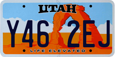UT license plate Y462EJ