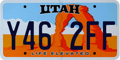UT license plate Y462FF
