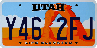 UT license plate Y462FJ