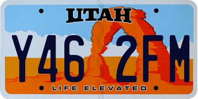 UT license plate Y462FM
