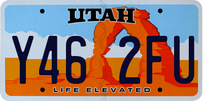 UT license plate Y462FU