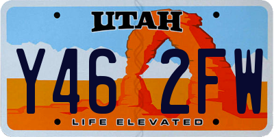 UT license plate Y462FW