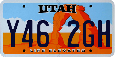 UT license plate Y462GH