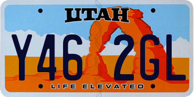 UT license plate Y462GL