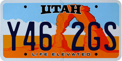 UT license plate Y462GS