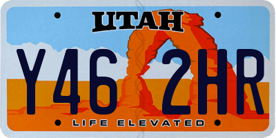 UT license plate Y462HR