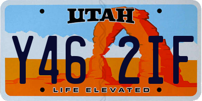 UT license plate Y462IF
