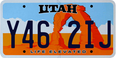 UT license plate Y462IJ