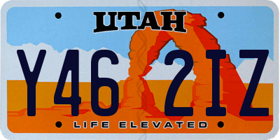 UT license plate Y462IZ