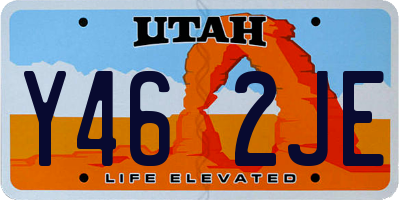 UT license plate Y462JE