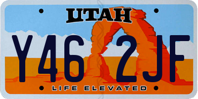UT license plate Y462JF