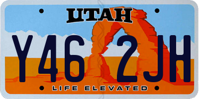 UT license plate Y462JH