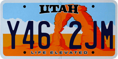 UT license plate Y462JM